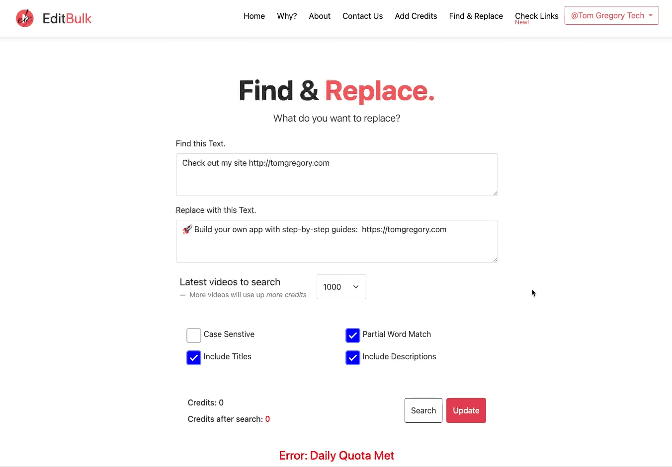 Processing updates with editbulk.com